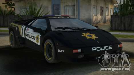 Lamborghini Diablo Police SA für GTA San Andreas