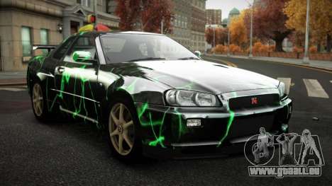 Nissan Skyline R34 Zoelly S8 pour GTA 4