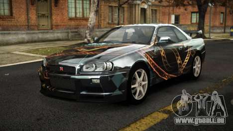 Nissan Skyline R34 Sahunlia S2 pour GTA 4