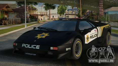 Lamborghini Diablo Police SA für GTA San Andreas