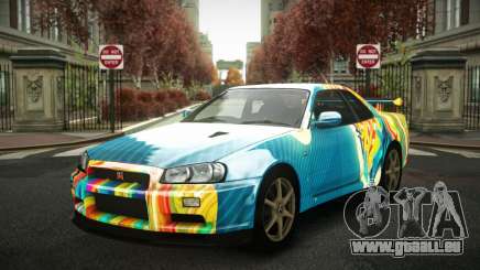 Nissan Skyline R34 Zoelly S6 pour GTA 4