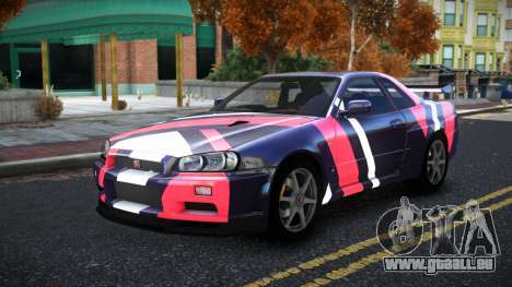 Nissan Skyline R34 Bridy S9 für GTA 4