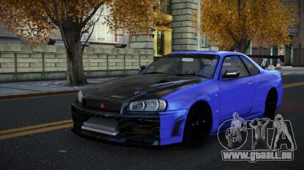 Nissan Skyline R34 Aniz pour GTA 4