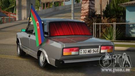 VAZ 2107 Avtosh Azerbaijan Flag pour GTA San Andreas