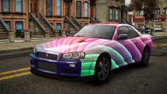 Nissan Skyline R34 Erxah S10 pour GTA 4