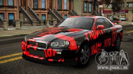 Nissan Skyline R34 Erxah S8 pour GTA 4