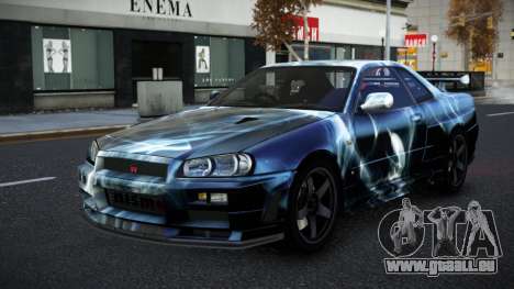 Nissan Skyline R34 Selyn S7 pour GTA 4