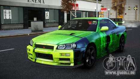 Nissan Skyline R34 Selyn S8 für GTA 4