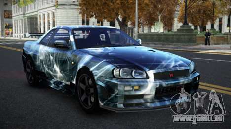 Nissan Skyline R34 Selyn S7 pour GTA 4