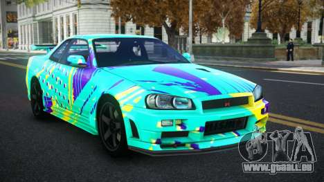 Nissan Skyline R34 Selyn S6 für GTA 4