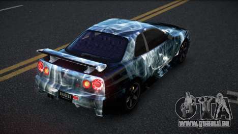 Nissan Skyline R34 Selyn S7 pour GTA 4