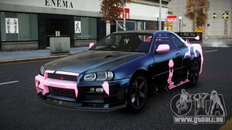 Nissan Skyline R34 Selyn S13 pour GTA 4