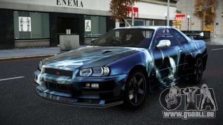 Nissan Skyline R34 Selyn S7 pour GTA 4