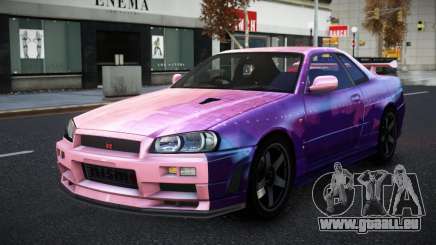 Nissan Skyline R34 Selyn S10 für GTA 4