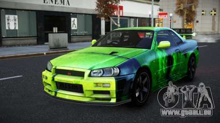 Nissan Skyline R34 Selyn S8 für GTA 4