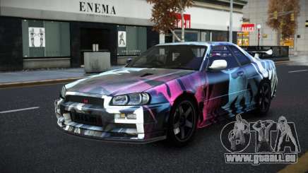 Nissan Skyline R34 Selyn S12 für GTA 4