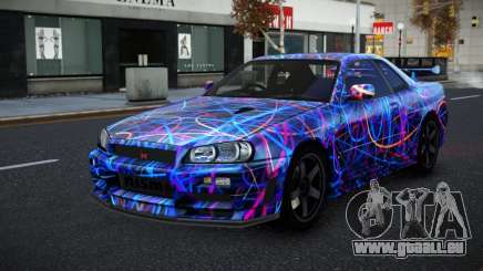 Nissan Skyline R34 Selyn S5 pour GTA 4