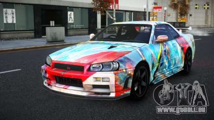 Nissan Skyline R34 Selyn S9 für GTA 4