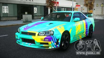 Nissan Skyline R34 Selyn S6 für GTA 4