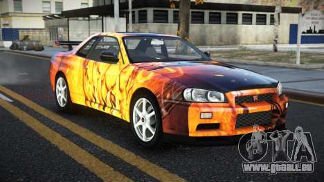 Nissan Skyline R34 Ganleen S14 für GTA 4