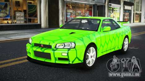 Nissan Skyline R34 Ganleen S8 für GTA 4