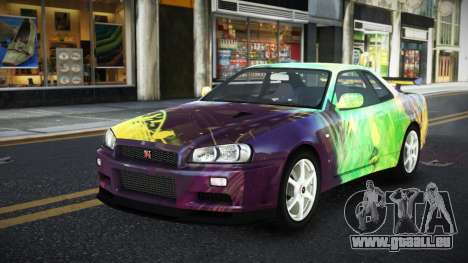 Nissan Skyline R34 Ganleen S7 für GTA 4