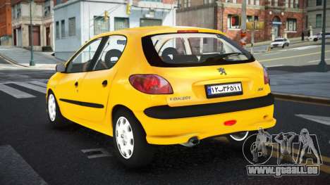 Peugeot 206 Jiwrod pour GTA 4