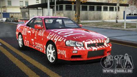Nissan Skyline R34 Ganleen S13 für GTA 4