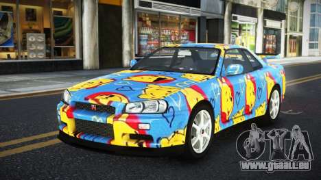 Nissan Skyline R34 Ganleen S5 für GTA 4