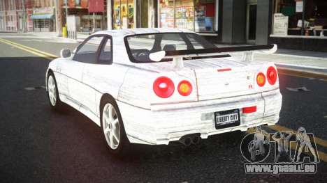 Nissan Skyline R34 Ganleen S1 für GTA 4