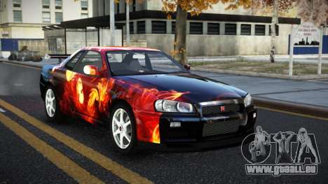 Nissan Skyline R34 Ganleen S9 für GTA 4