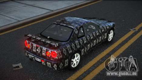 Nissan Skyline R34 Ganleen S6 für GTA 4