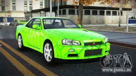 Nissan Skyline R34 Ganleen S8 für GTA 4