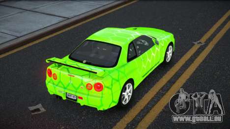 Nissan Skyline R34 Ganleen S8 für GTA 4