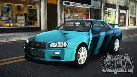 Nissan Skyline R34 Ganleen S3 für GTA 4