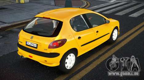 Peugeot 206 Jiwrod pour GTA 4