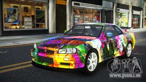 Nissan Skyline R34 Ganleen S4 für GTA 4