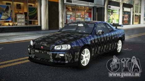 Nissan Skyline R34 Ganleen S6 für GTA 4