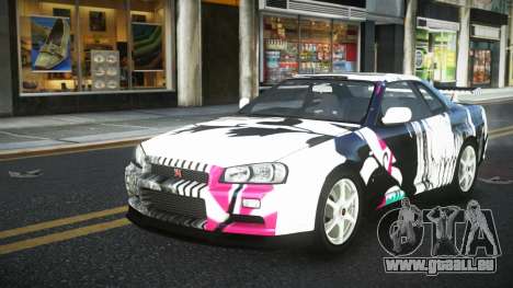 Nissan Skyline R34 Ganleen S10 für GTA 4