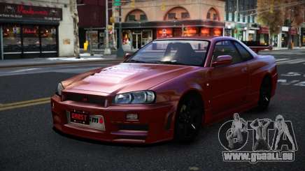 Nissan Skyline R34 Nuhxufi pour GTA 4