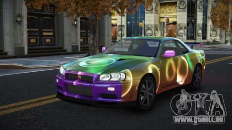 Nissan Skyline R34 Gaselly S2 pour GTA 4