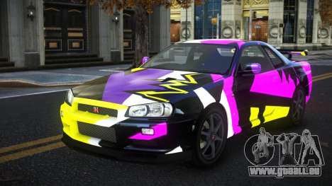 Nissan Skyline R34 Gaselly S3 pour GTA 4