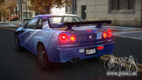 Nissan Skyline R34 Gaselly S6 pour GTA 4