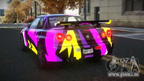Nissan Skyline R34 Gaselly S3 pour GTA 4