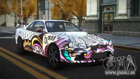 Nissan Skyline R34 Gaselly S8 pour GTA 4