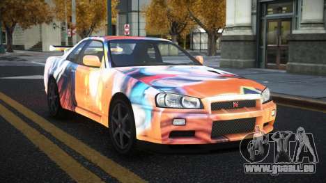 Nissan Skyline R34 Gaselly S5 pour GTA 4