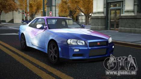 Nissan Skyline R34 Gaselly S6 pour GTA 4