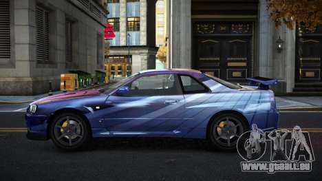 Nissan Skyline R34 Gaselly S6 pour GTA 4