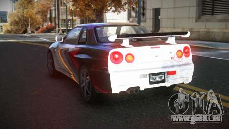 Nissan Skyline R34 Gaselly S10 für GTA 4