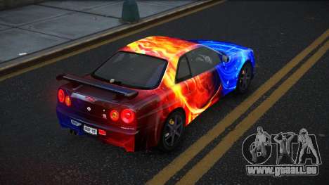 Nissan Skyline R34 Gaselly S7 pour GTA 4